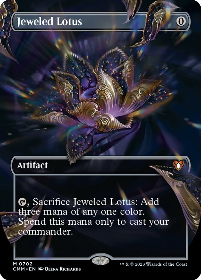 Jeweled Lotus card front