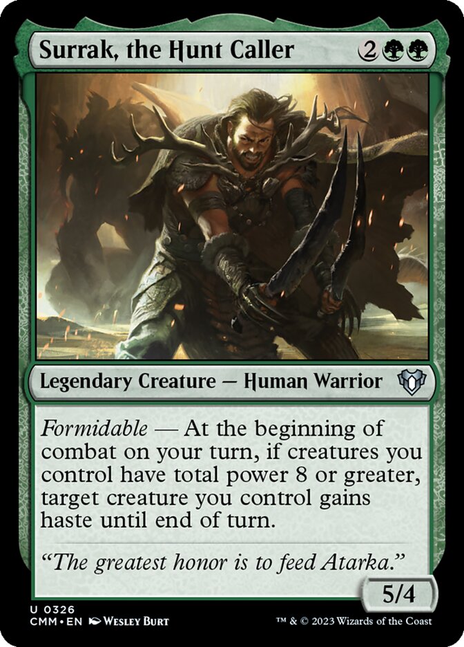 Surrak, the Hunt Caller card front
