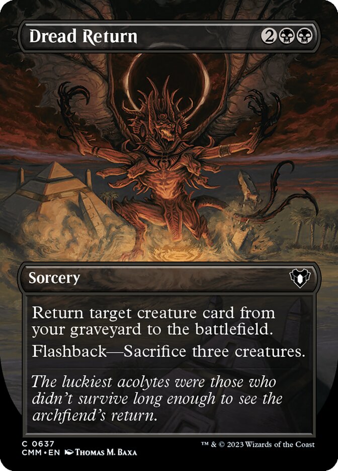 Dread Return card front