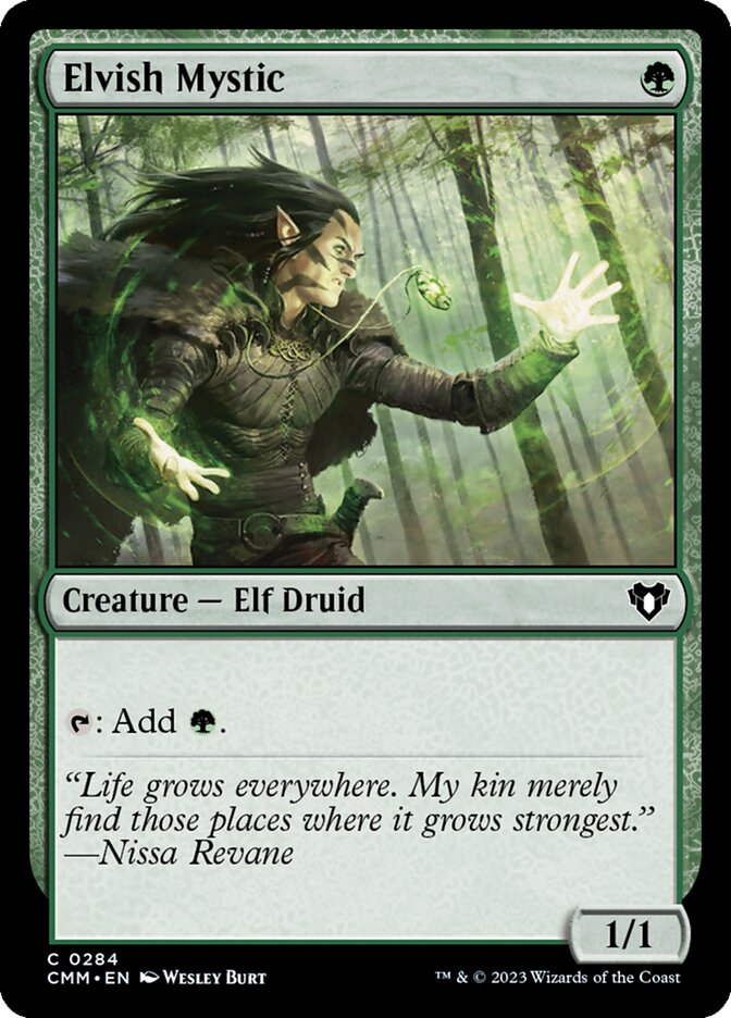 Elvish Mystic card front