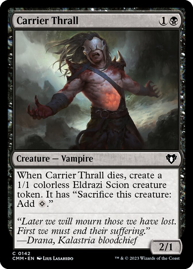 Carrier Thrall card front