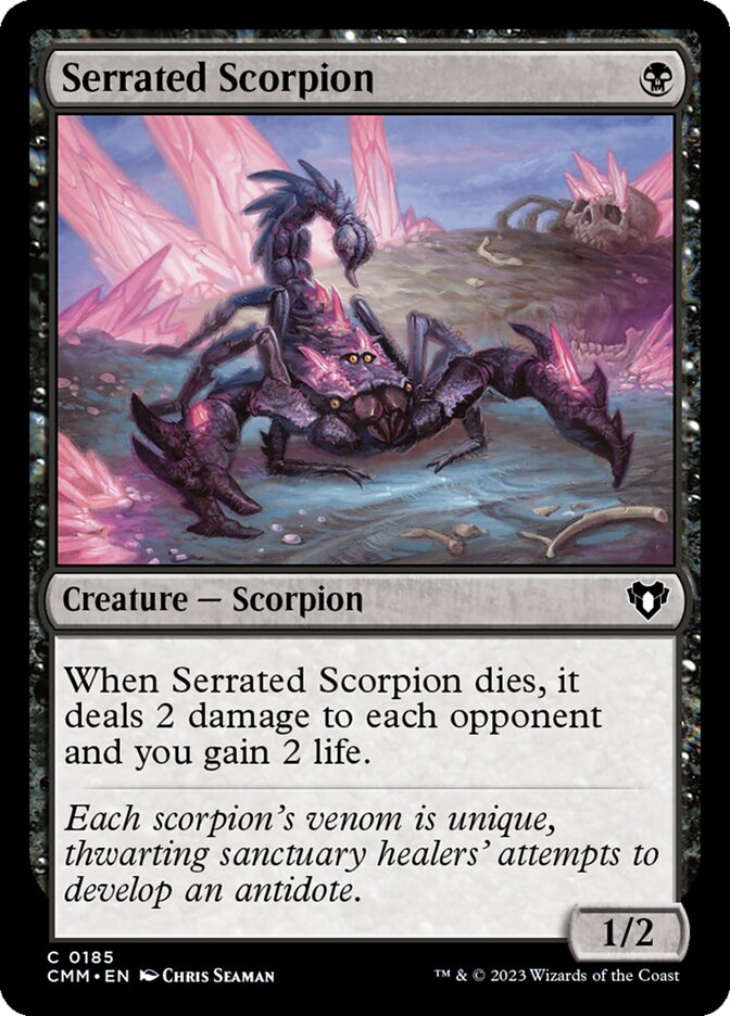 Serrated Scorpion card front