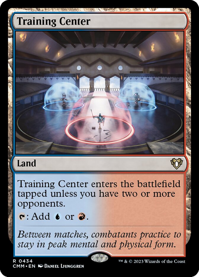 Training Center card front