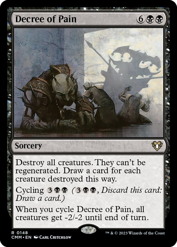 Decree of Pain card front
