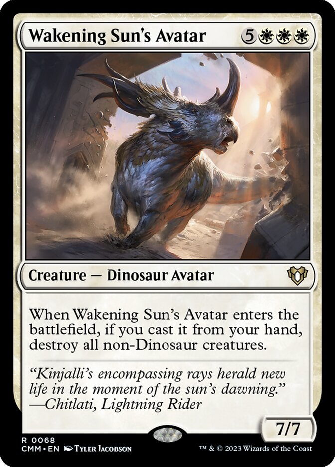 Wakening Sun's Avatar card front