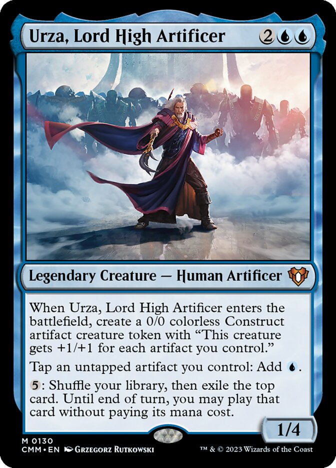 Urza, Lord High Artificer card front