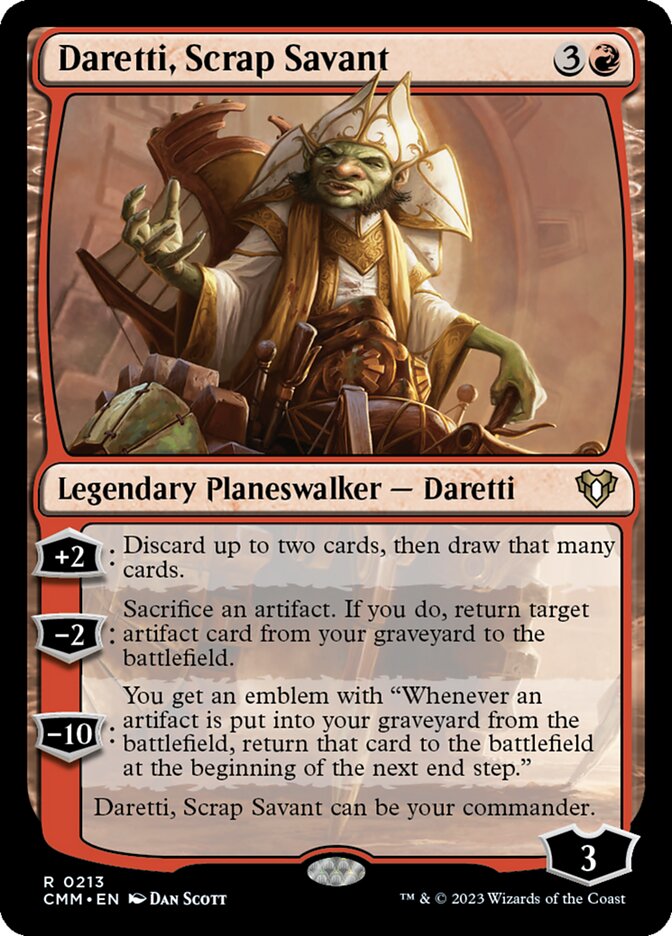 Daretti, Scrap Savant card front
