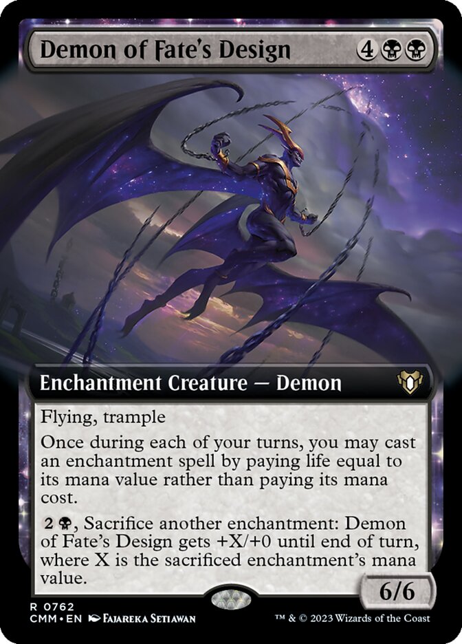 Demon of Fate's Design card front