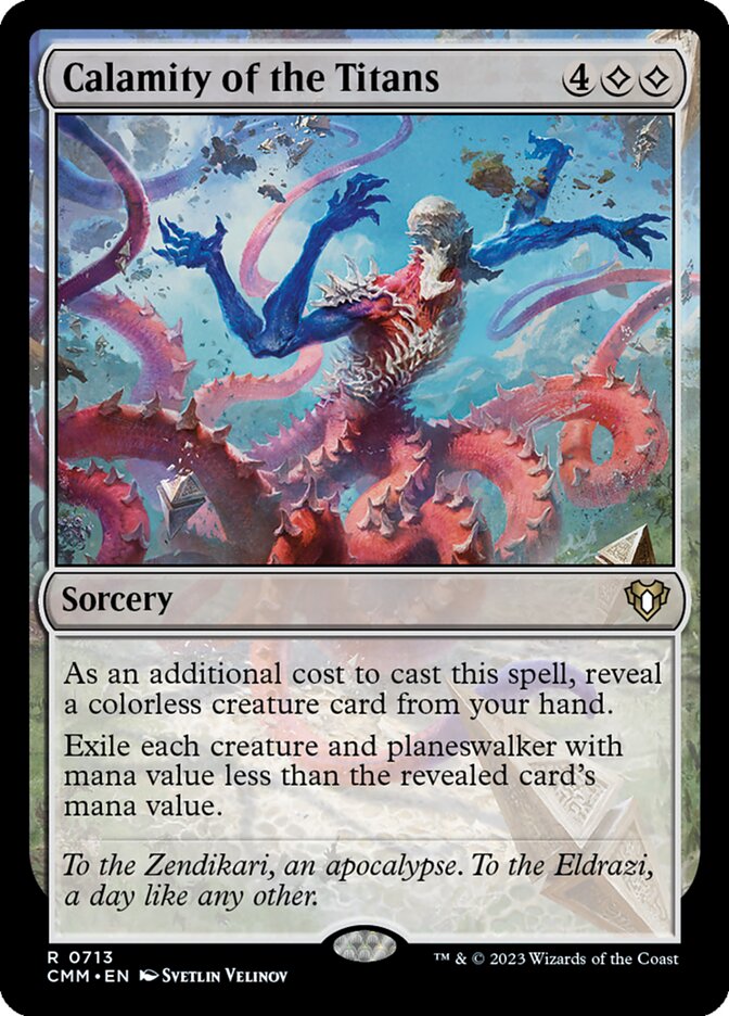 Calamity of the Titans card front