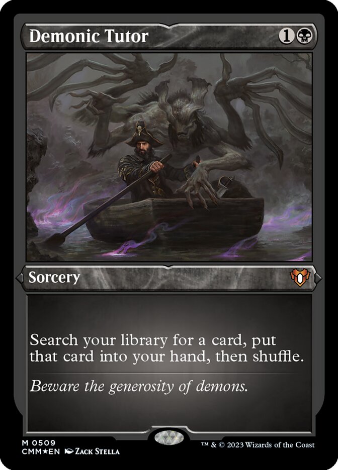 Demonic Tutor card front