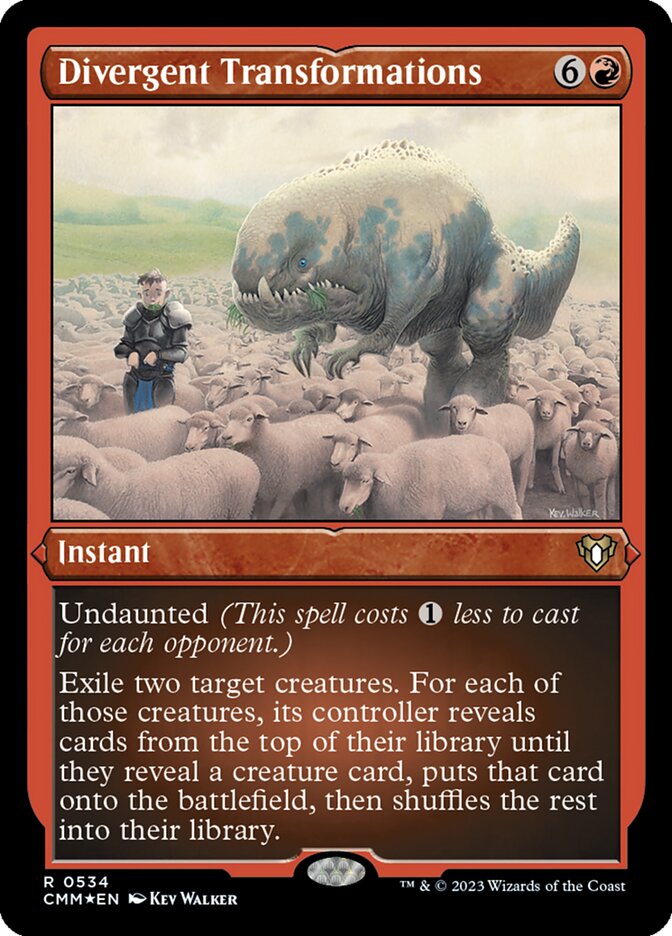 Divergent Transformations card front