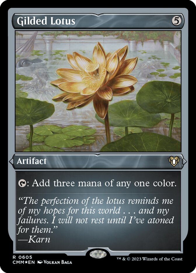 Gilded Lotus card front