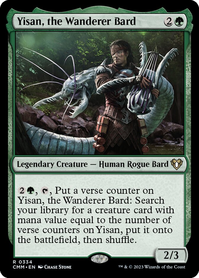 Yisan, the Wanderer Bard card front