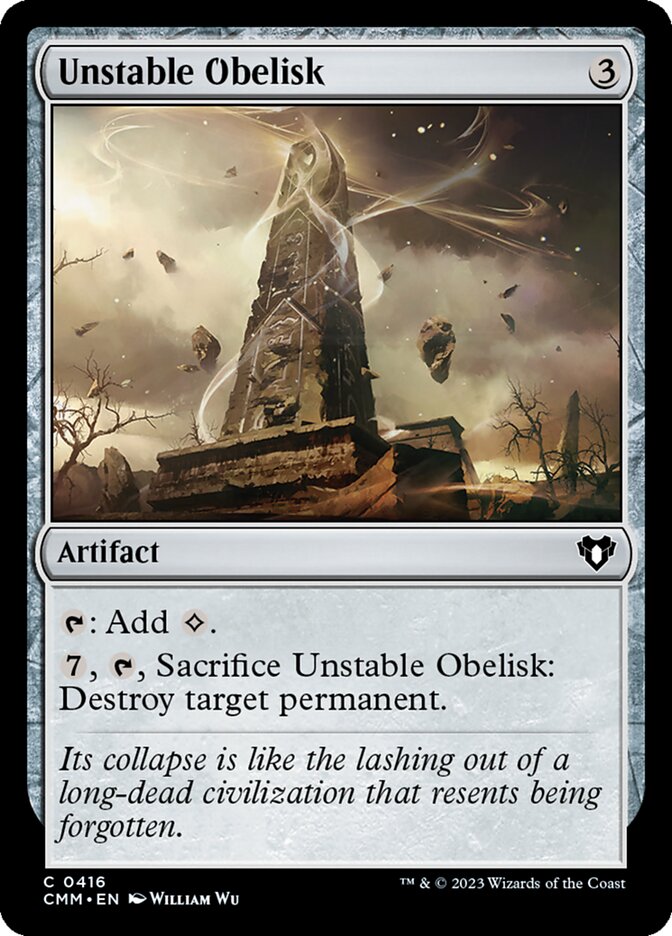 Unstable Obelisk card front
