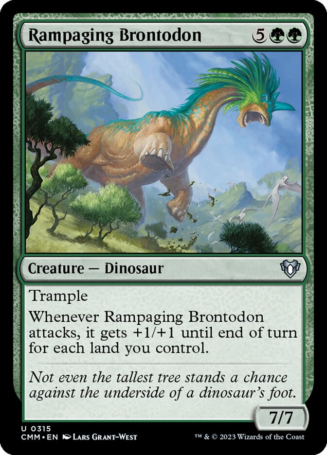 Rampaging Brontodon card front