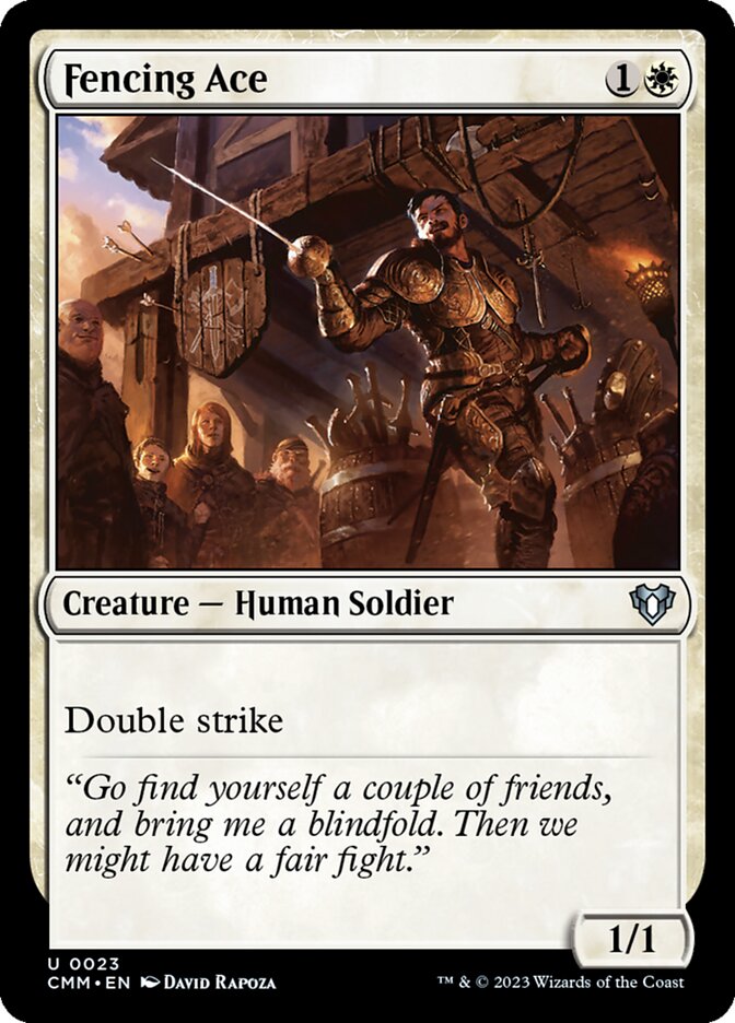 Fencing Ace card front