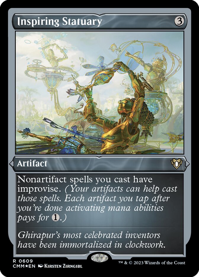 Inspiring Statuary card front