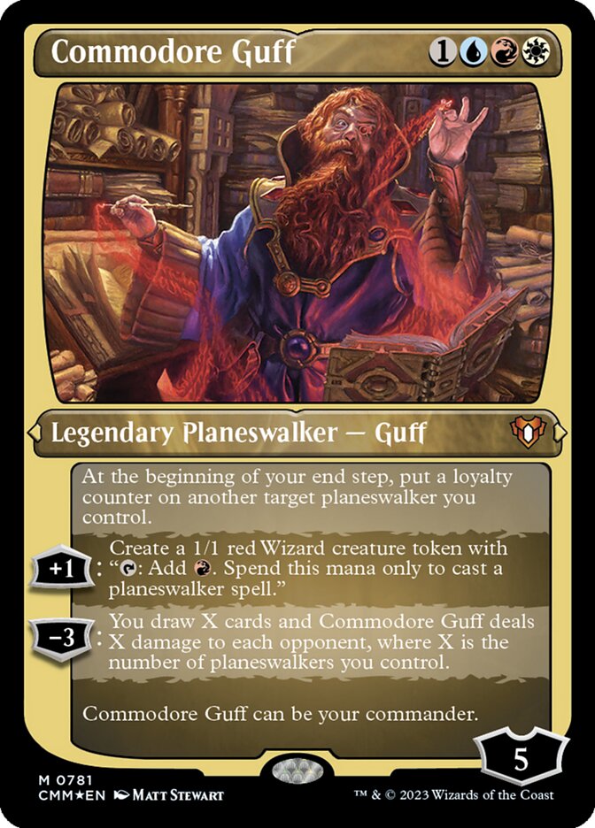 Commodore Guff card front