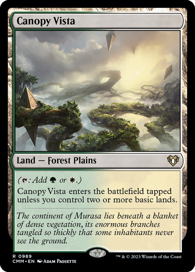 Canopy Vista card front
