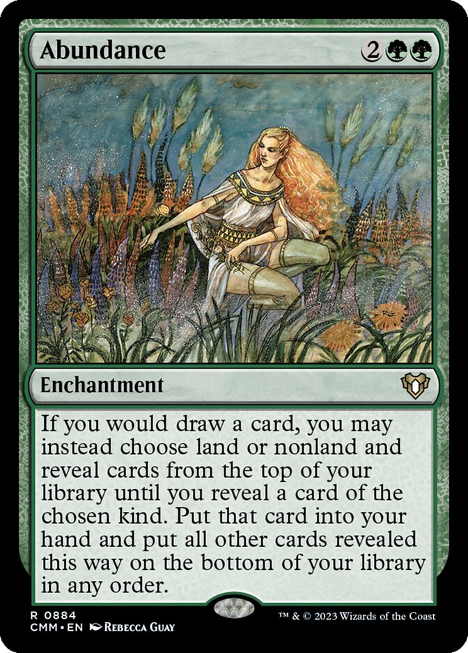 Abundance card front