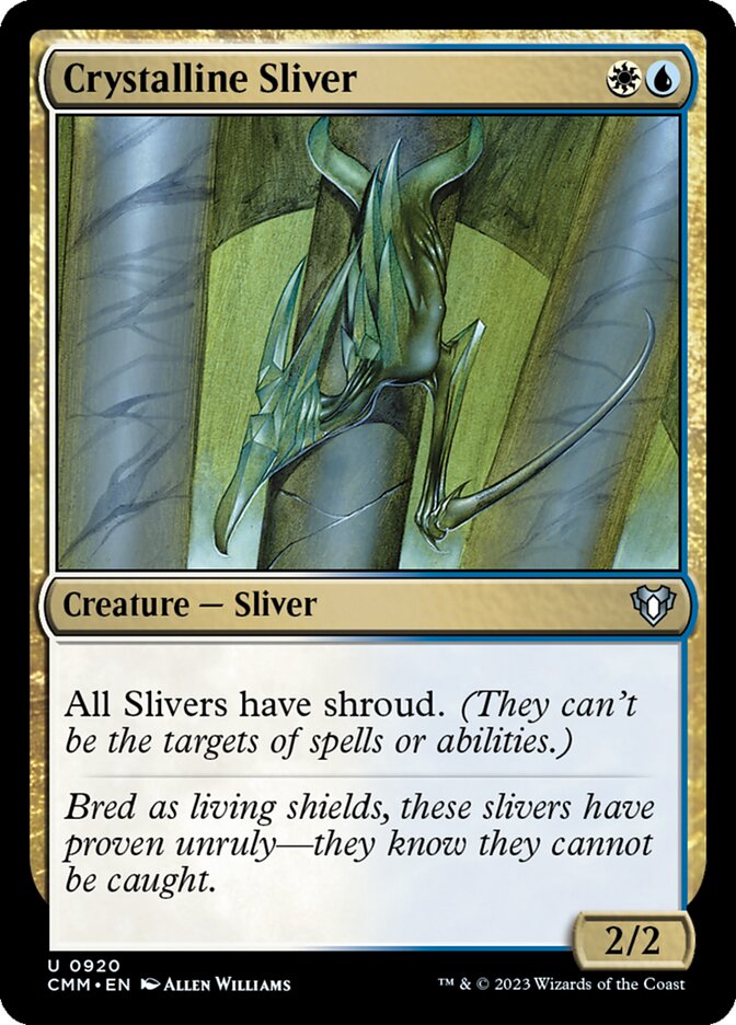 Crystalline Sliver card front