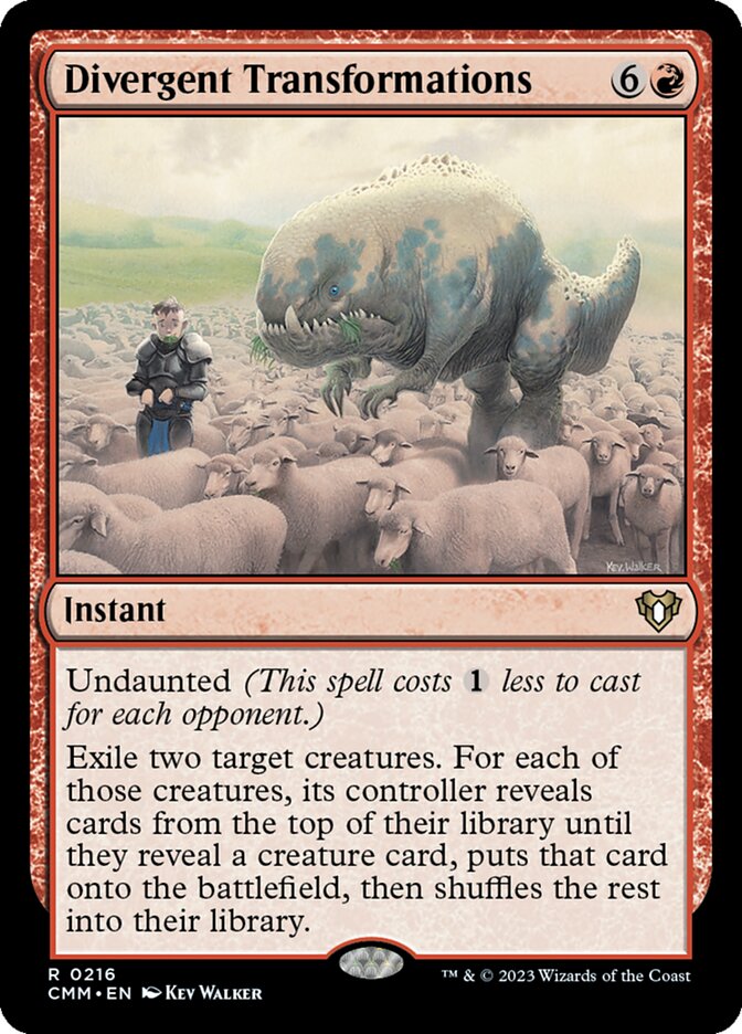 Divergent Transformations card front