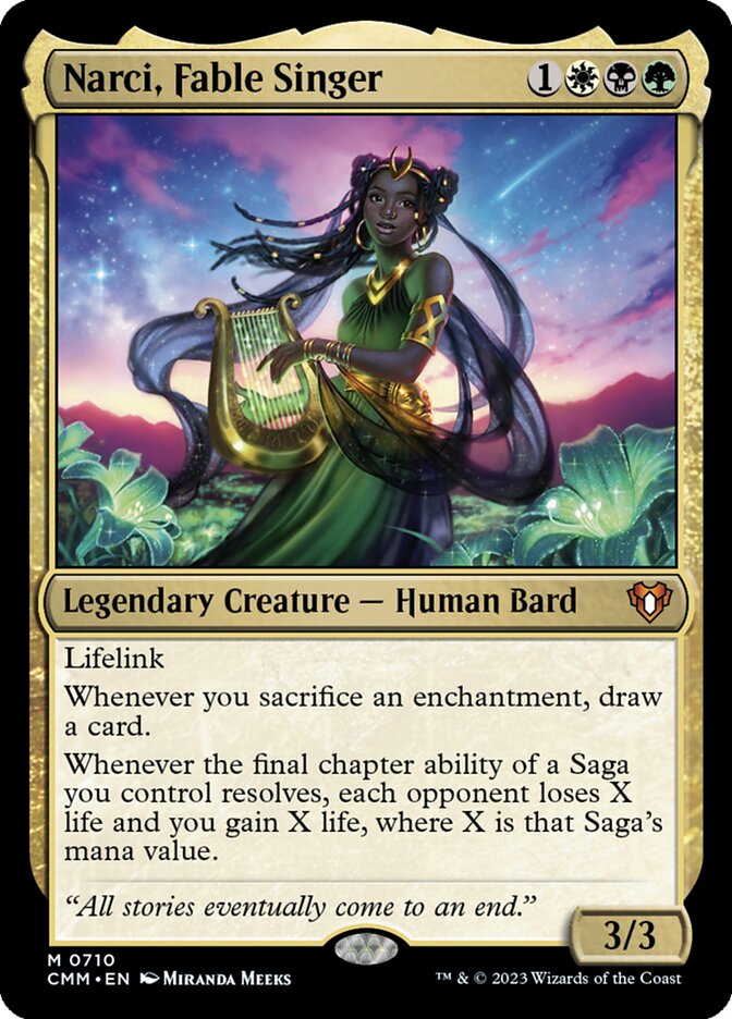 Narci, Fable Singer card front