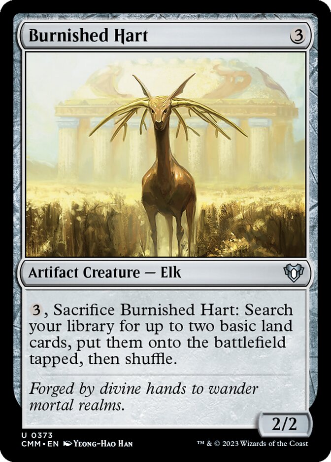 Burnished Hart card front