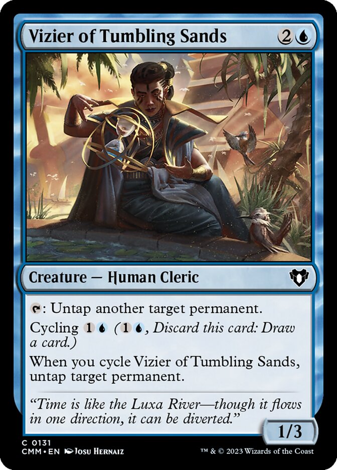 Vizier of Tumbling Sands card front