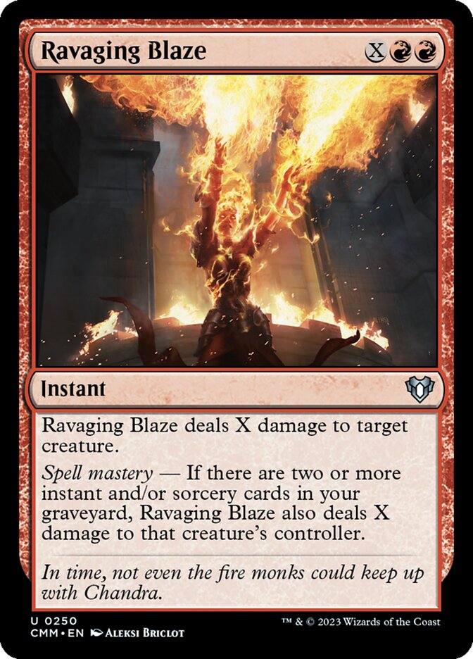 Ravaging Blaze card front