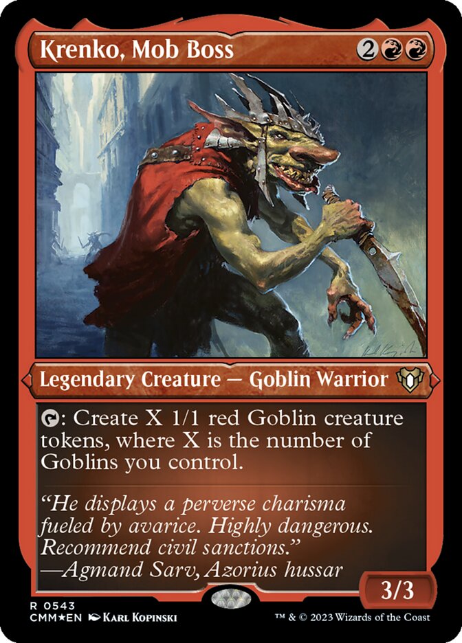 Krenko, Mob Boss card front