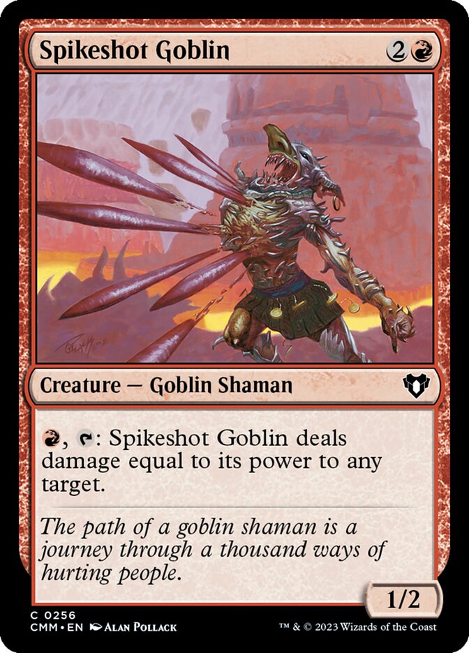 Spikeshot Goblin card front