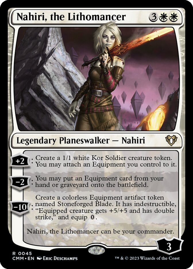 Nahiri, the Lithomancer card front