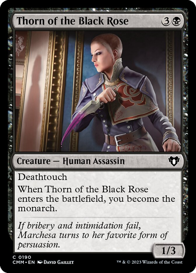 Thorn of the Black Rose card front