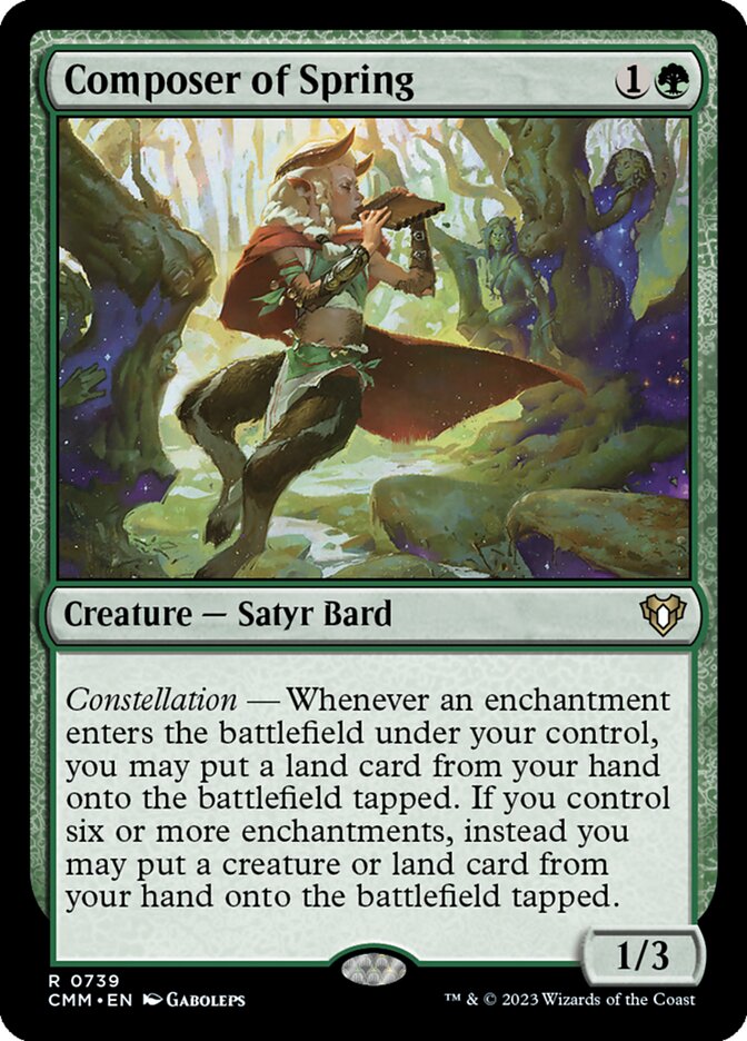 Composer of Spring card front