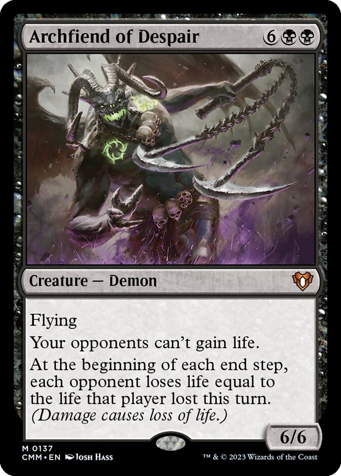 Archfiend of Despair card front