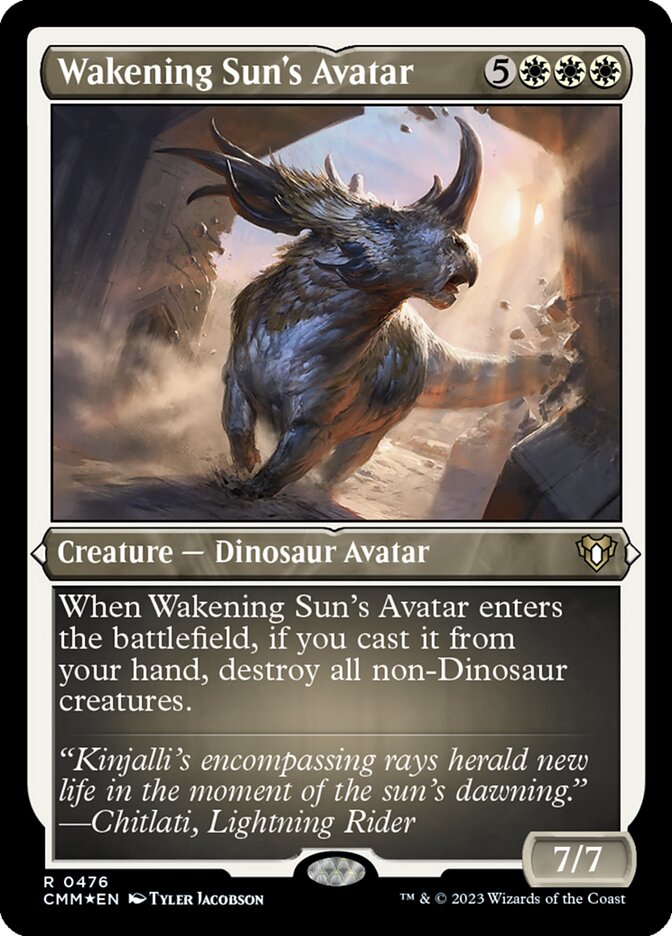 Wakening Sun's Avatar card front