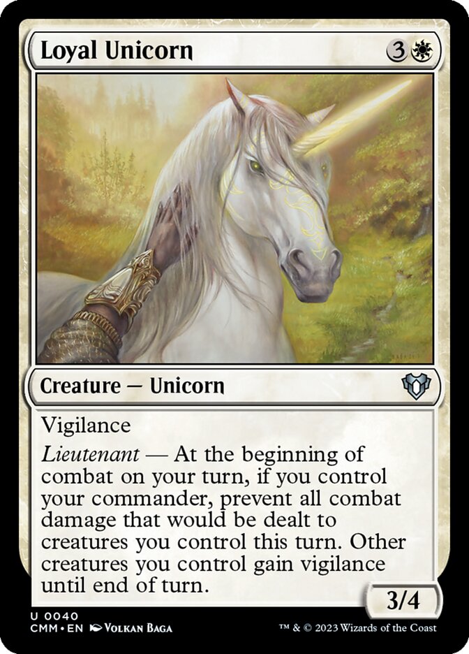 Loyal Unicorn card front