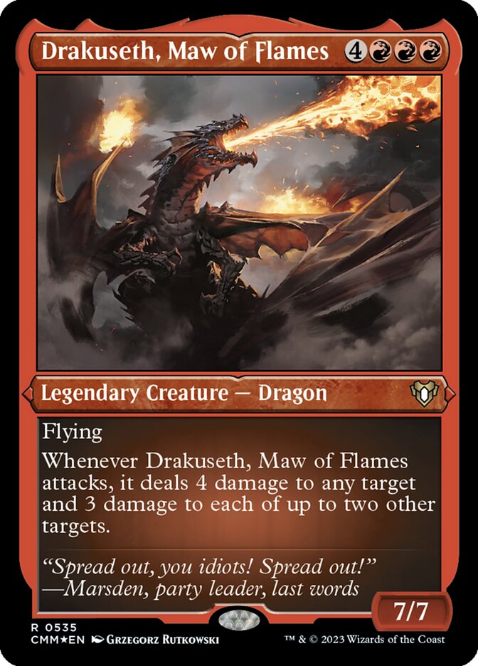 Drakuseth, Maw of Flames card front