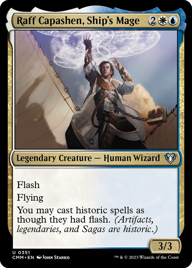 Raff Capashen, Ship's Mage card front