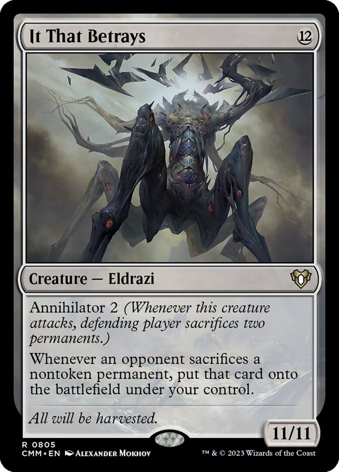 It That Betrays card front