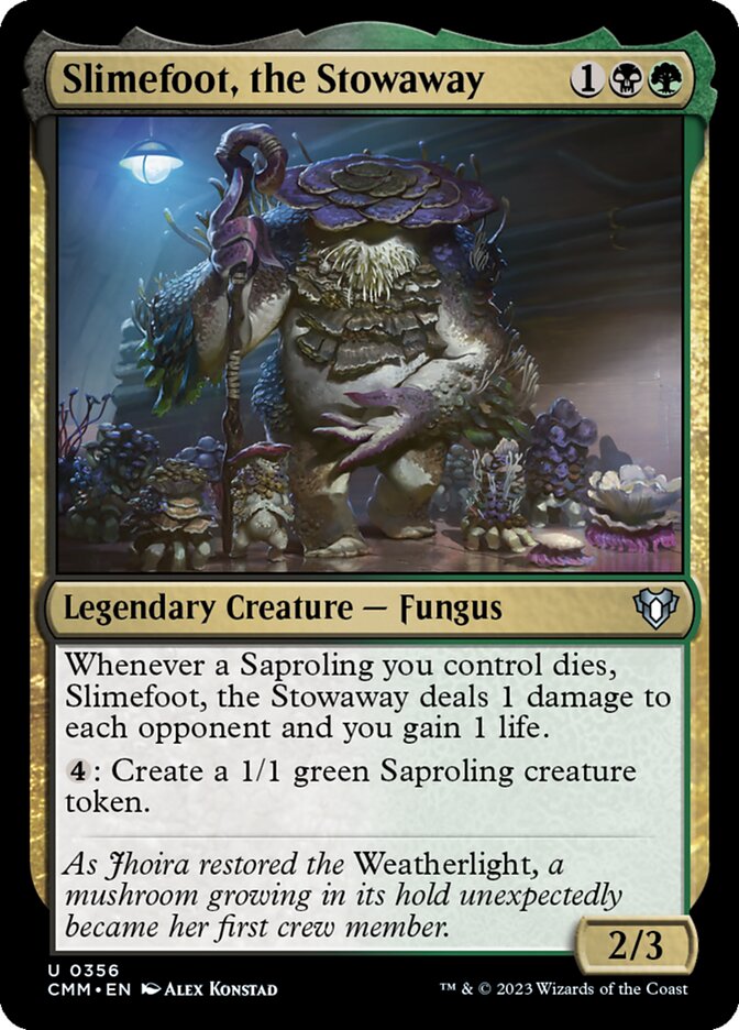 Slimefoot, the Stowaway card front