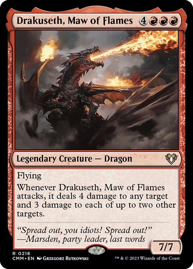 Drakuseth, Maw of Flames card front