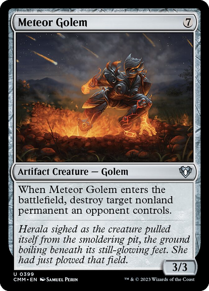 Meteor Golem card front