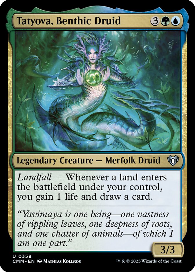 Tatyova, Benthic Druid card front