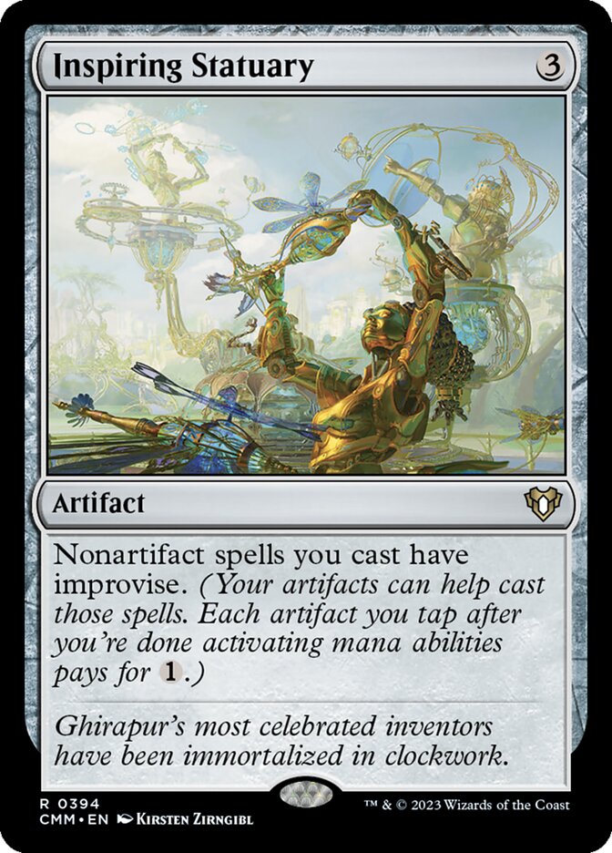 Inspiring Statuary card front