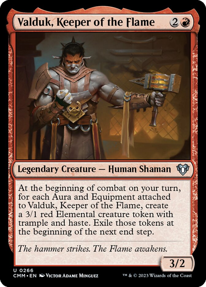 Valduk, Keeper of the Flame card front