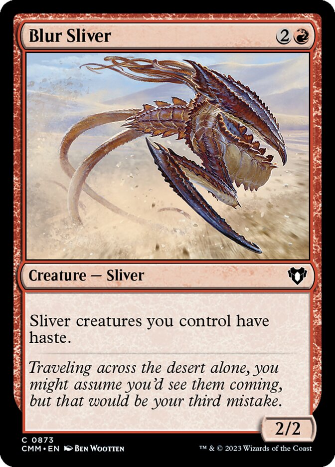 Blur Sliver card front