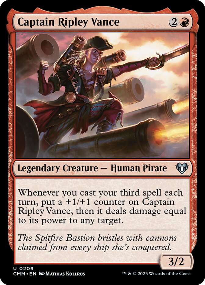 Captain Ripley Vance card front