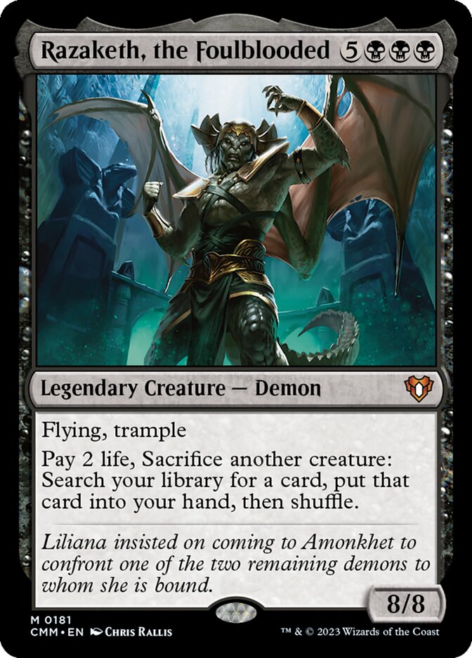 Razaketh, the Foulblooded card front